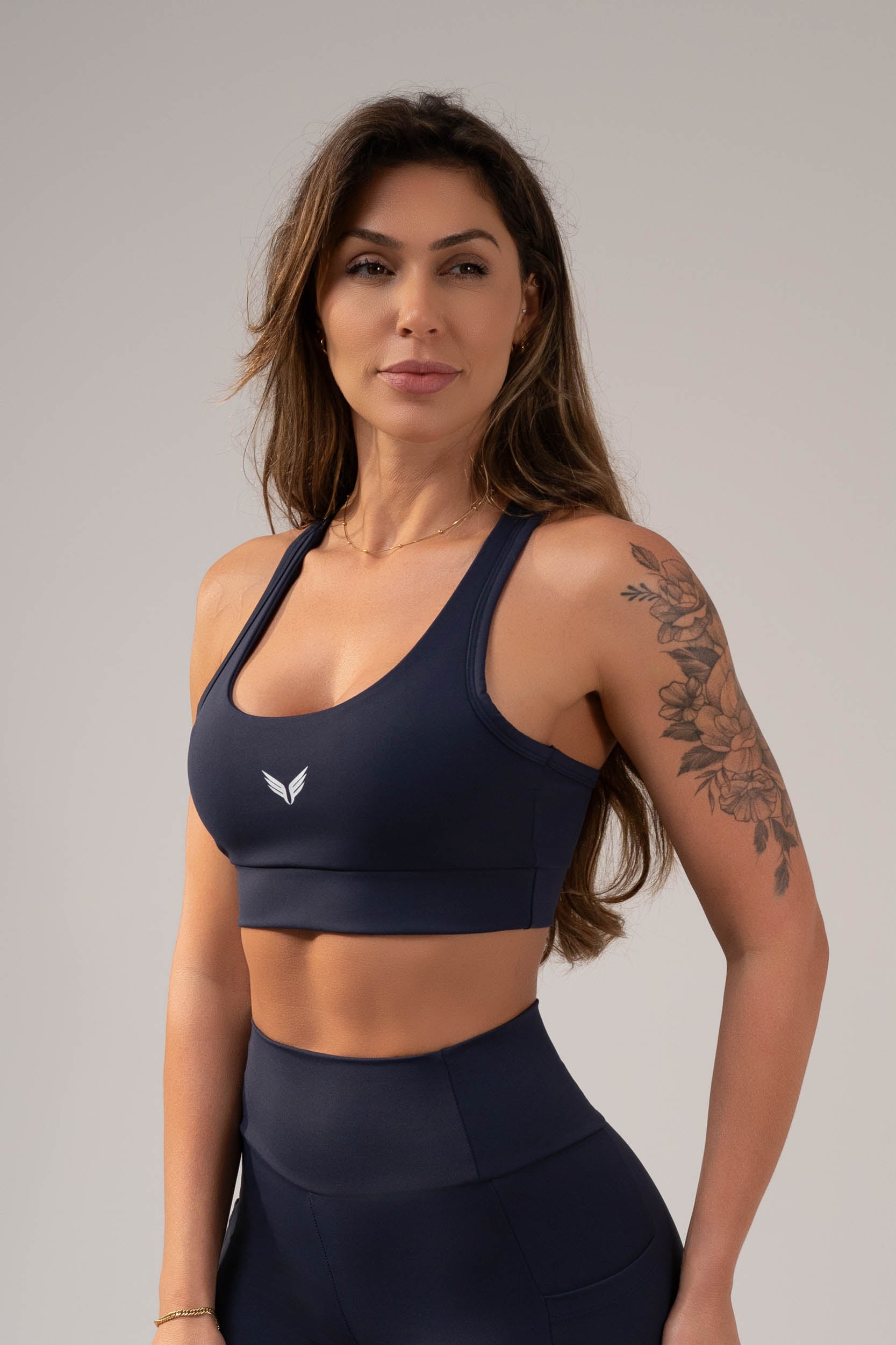 Top com Alça Grossa Fitness