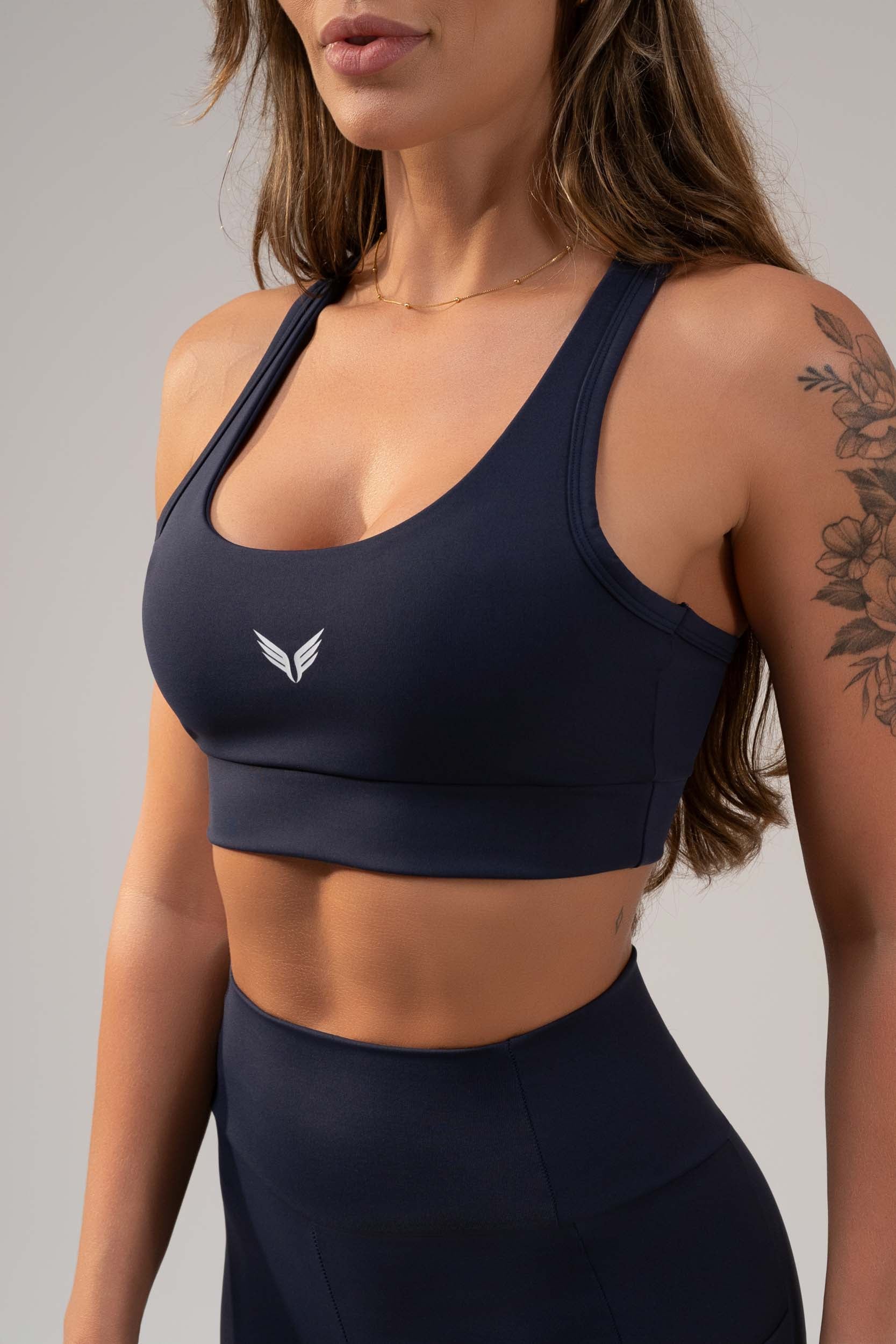 Top com Alça Grossa Fitness